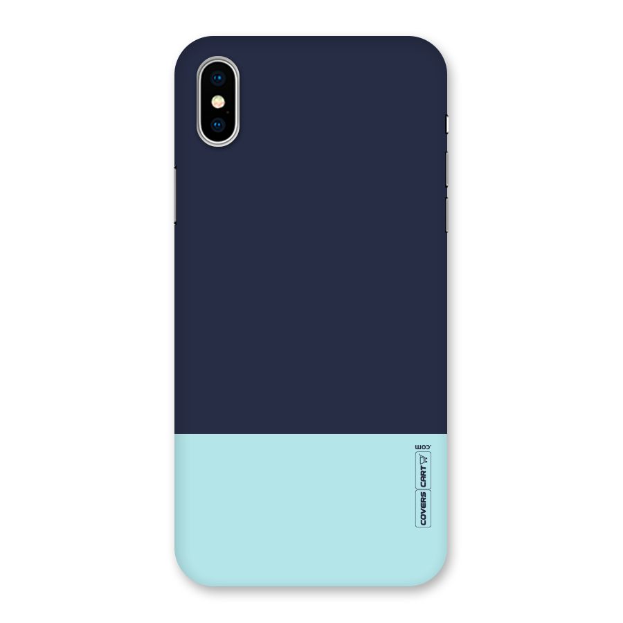 Pastel Blues Back Case for iPhone X