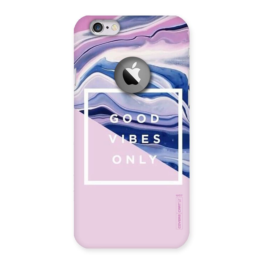 Pastel Color Vibes Back Case for iPhone 6 Logo Cut