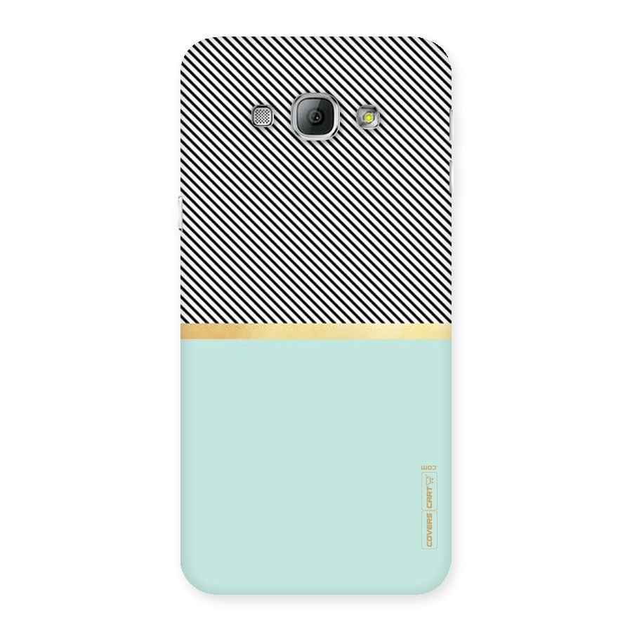 Pastel Green Base Stripes Back Case for Galaxy A8