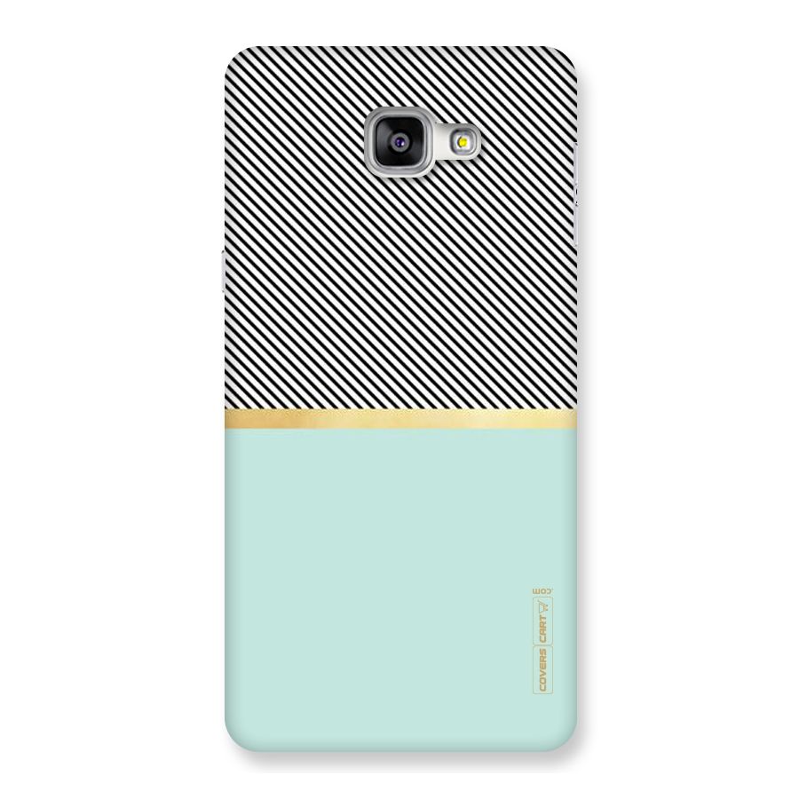 Pastel Green Base Stripes Back Case for Galaxy A9