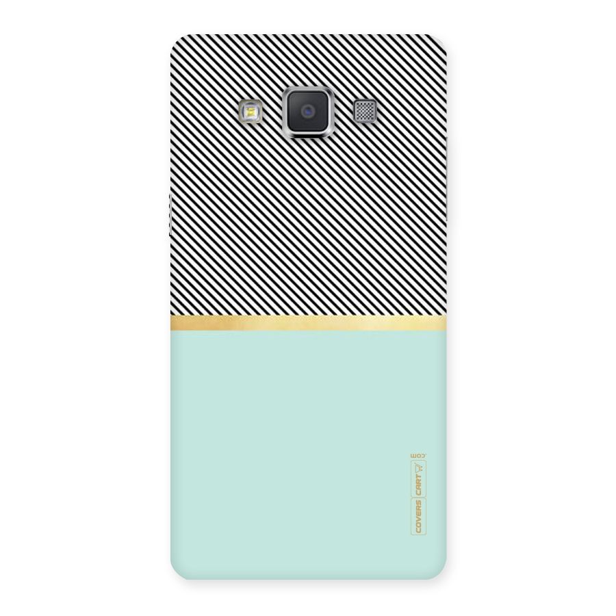 Pastel Green Base Stripes Back Case for Galaxy Grand 3