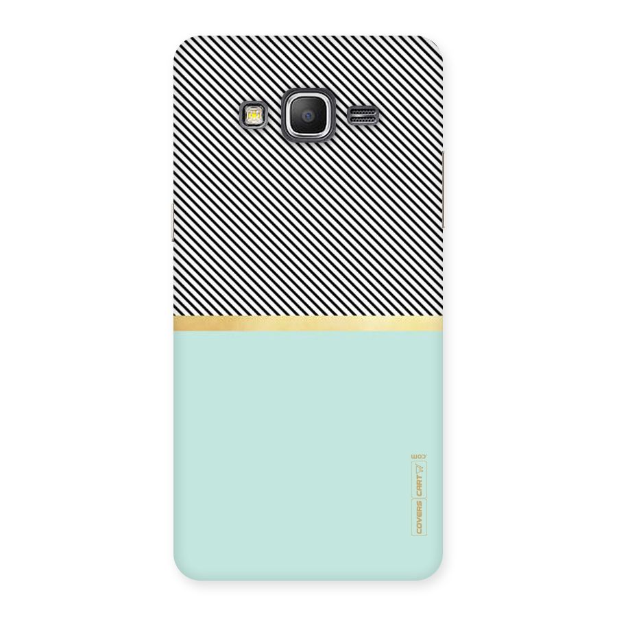 Pastel Green Base Stripes Back Case for Galaxy Grand Prime