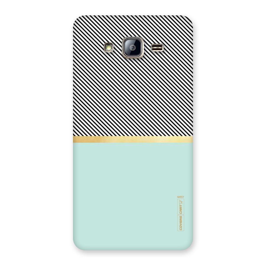 Pastel Green Base Stripes Back Case for Galaxy On5