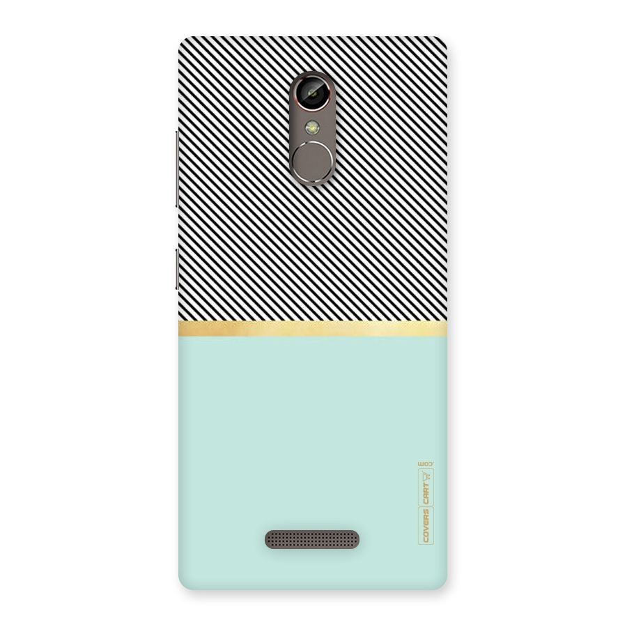 Pastel Green Base Stripes Back Case for Gionee S6s
