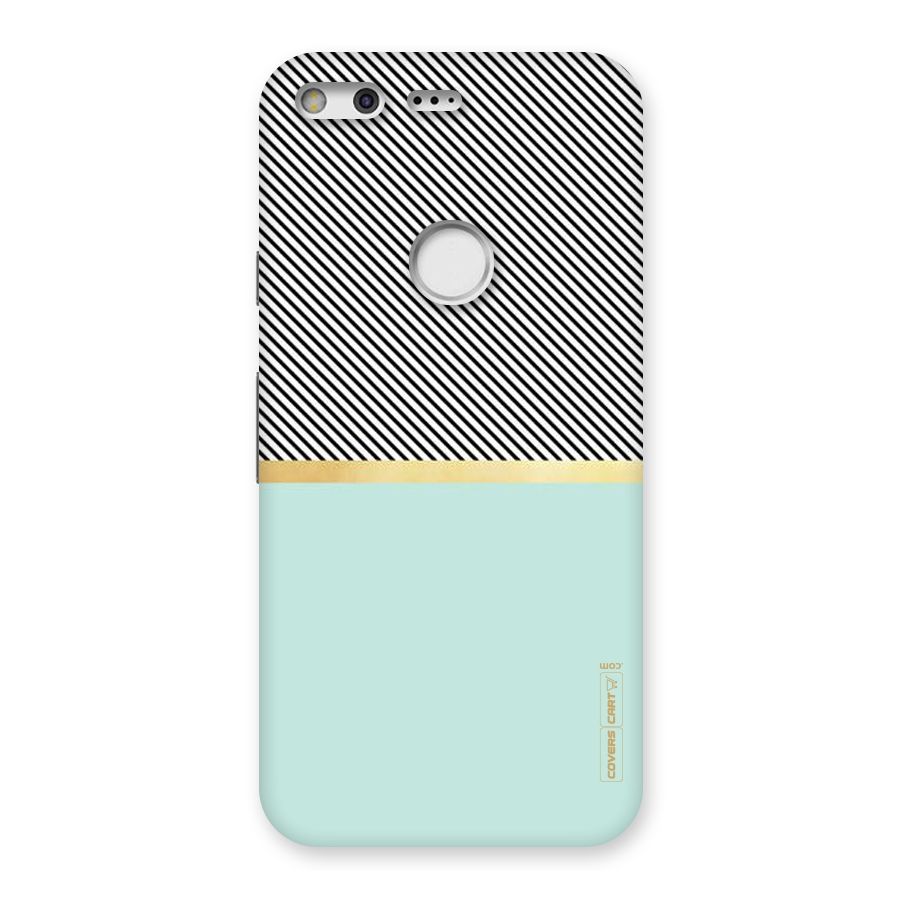Pastel Green Base Stripes Back Case for Google Pixel