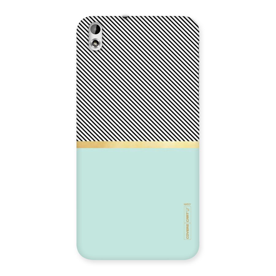 Pastel Green Base Stripes Back Case for HTC Desire 816s