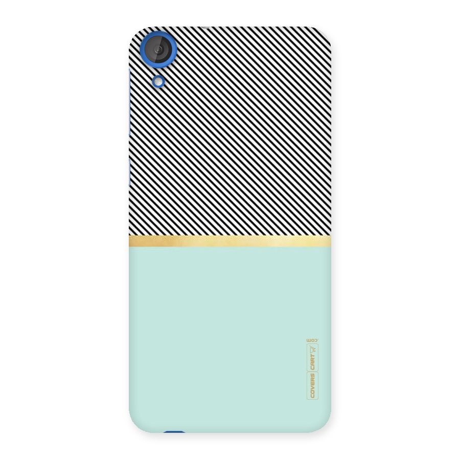 Pastel Green Base Stripes Back Case for HTC Desire 820