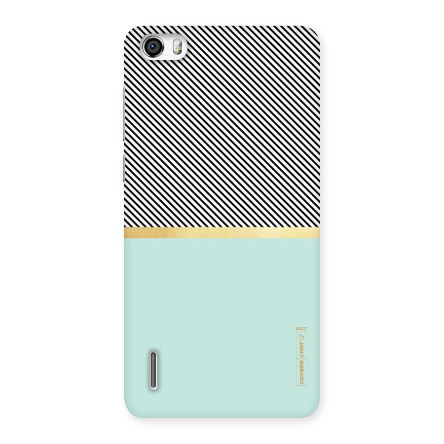 Pastel Green Base Stripes Back Case for Honor 6