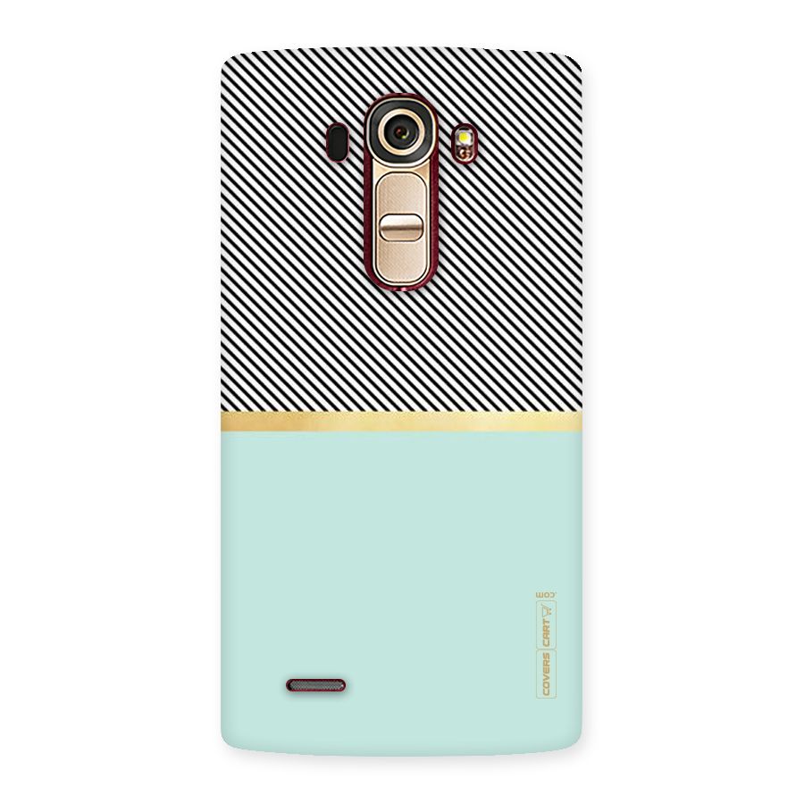 Pastel Green Base Stripes Back Case for LG G4