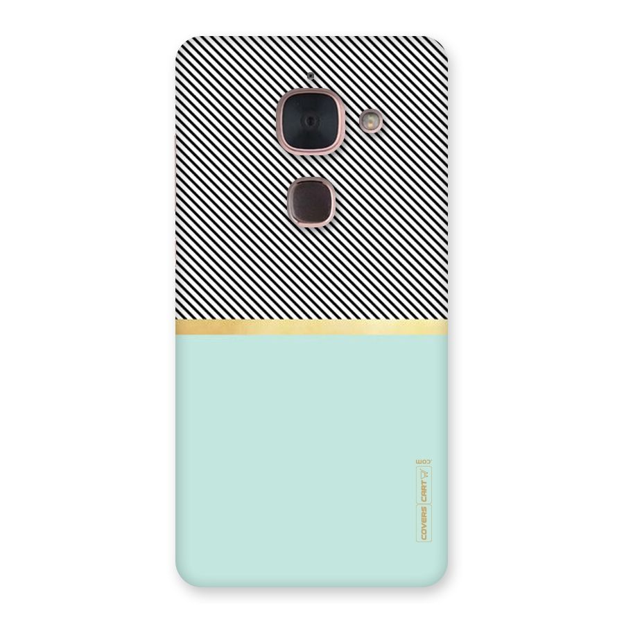 Pastel Green Base Stripes Back Case for Le Max 2