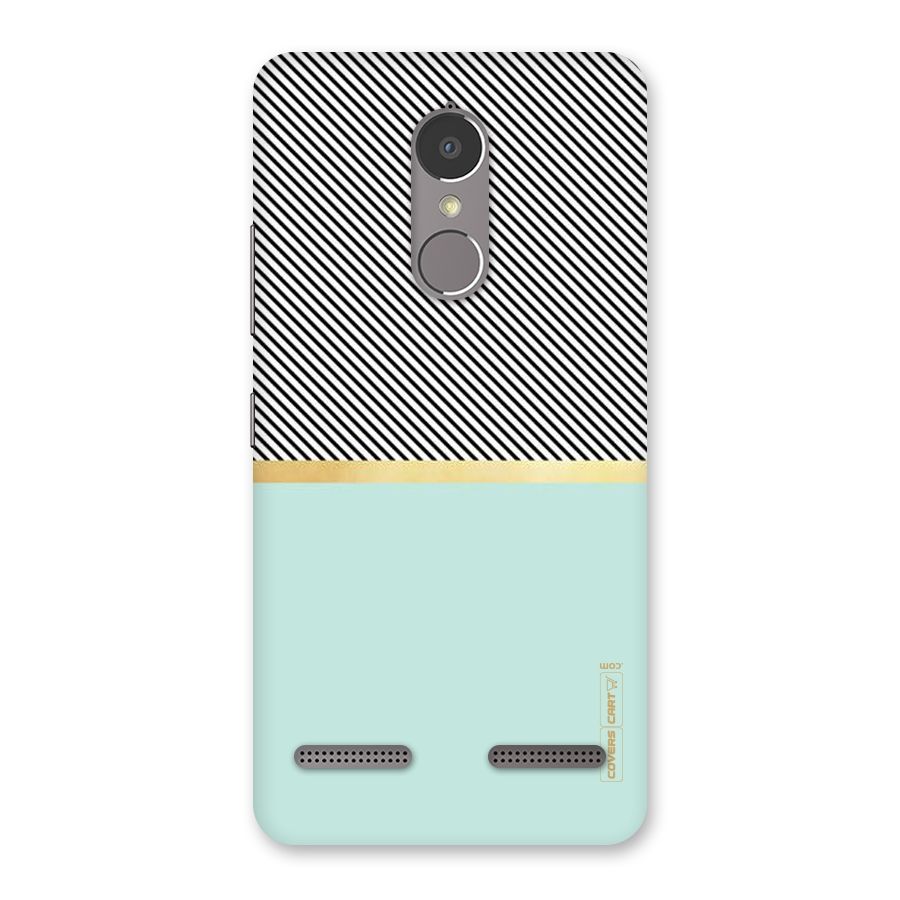 Pastel Green Base Stripes Back Case for Lenovo K6
