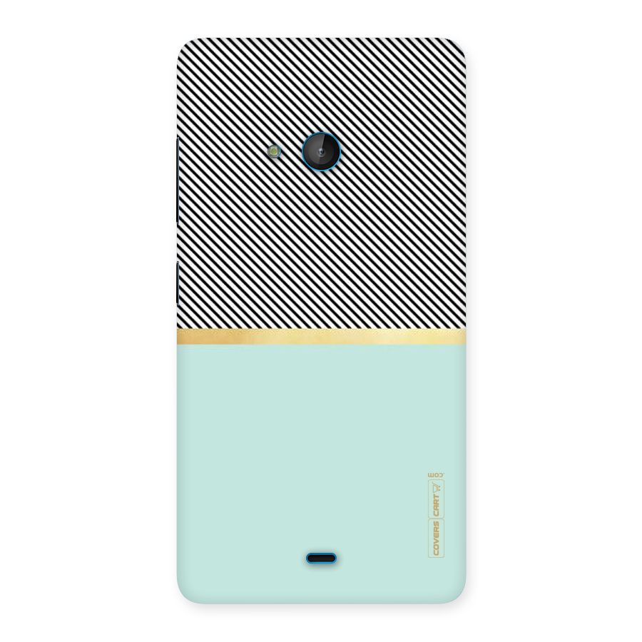 Pastel Green Base Stripes Back Case for Lumia 540