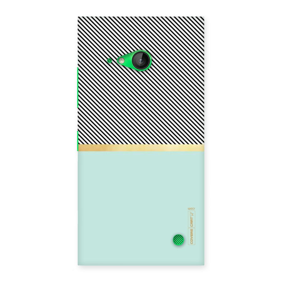 Pastel Green Base Stripes Back Case for Lumia 730