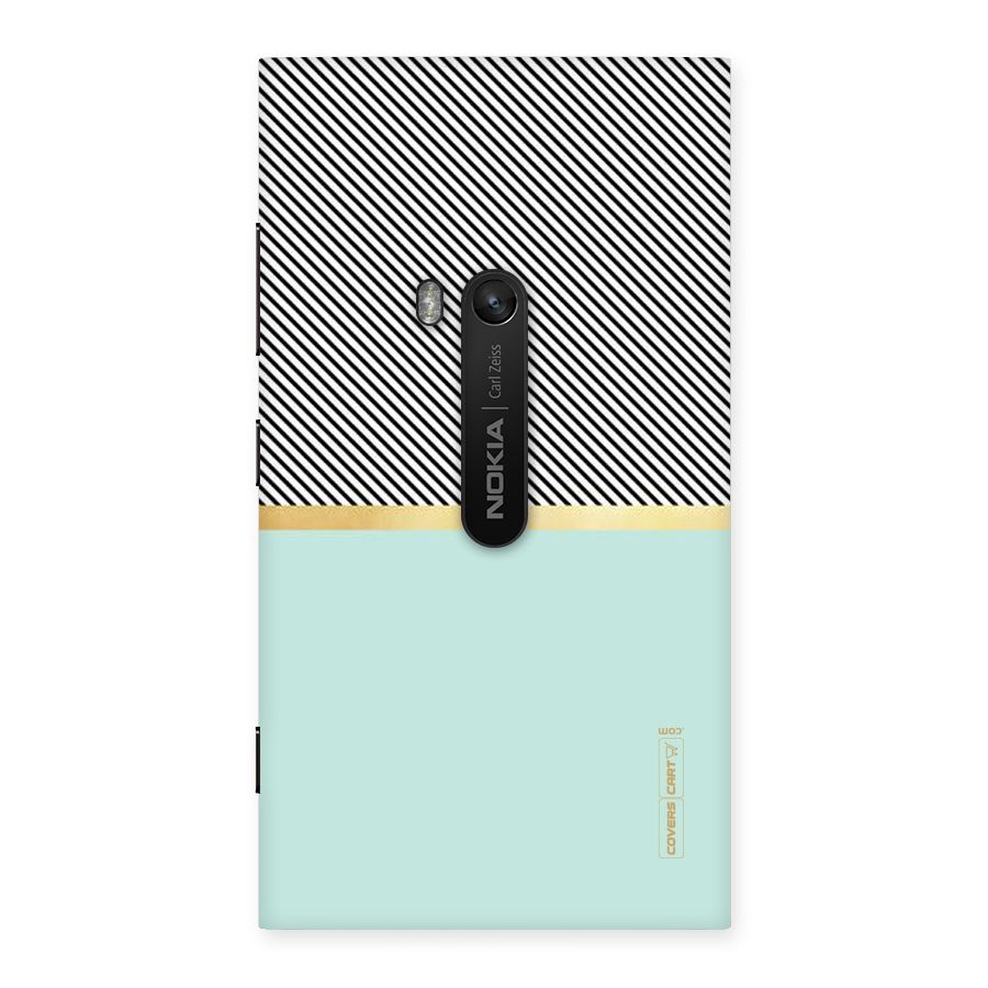 Pastel Green Base Stripes Back Case for Lumia 920
