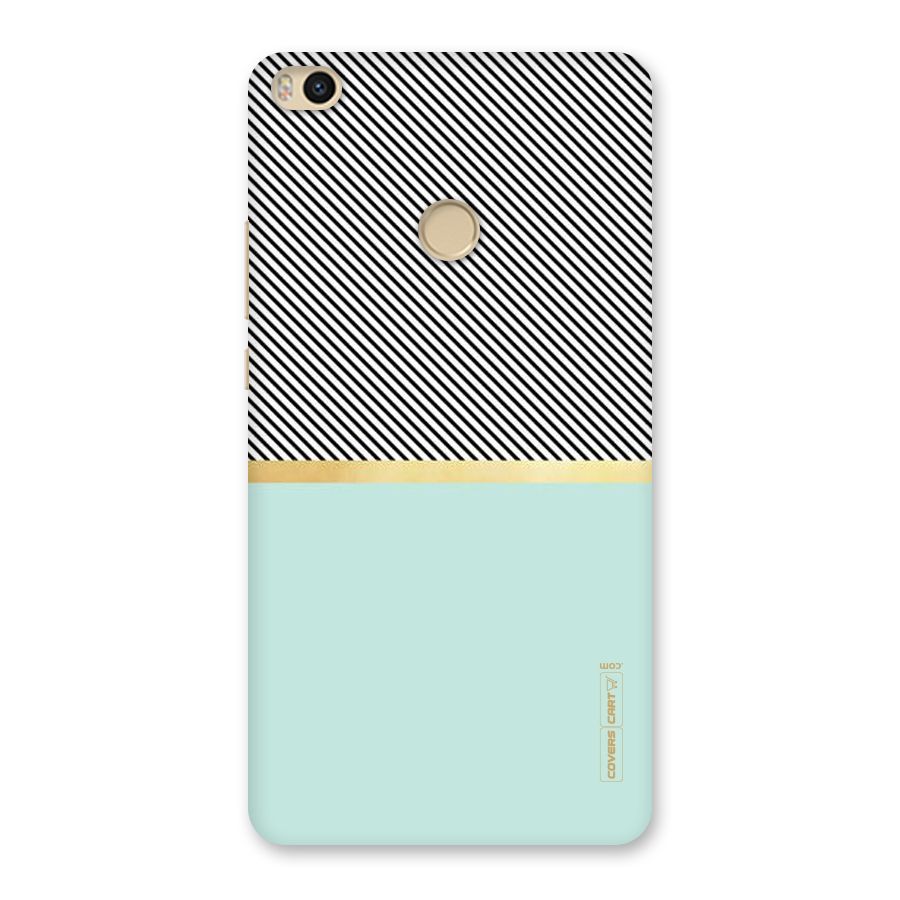 Pastel Green Base Stripes Back Case for Mi Max 2