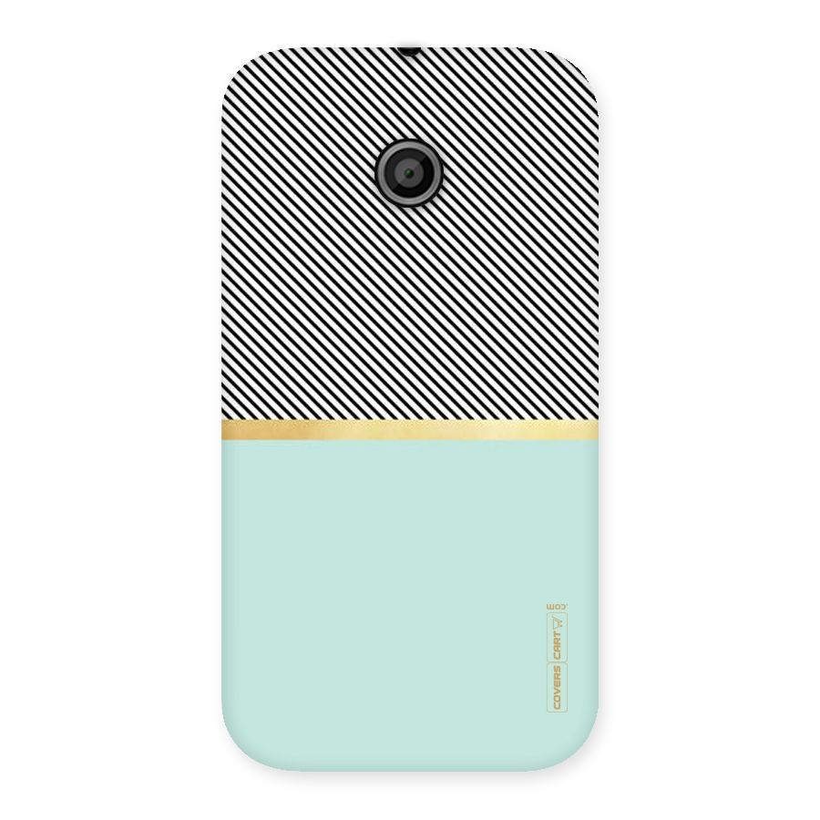 Pastel Green Base Stripes Back Case for Moto E