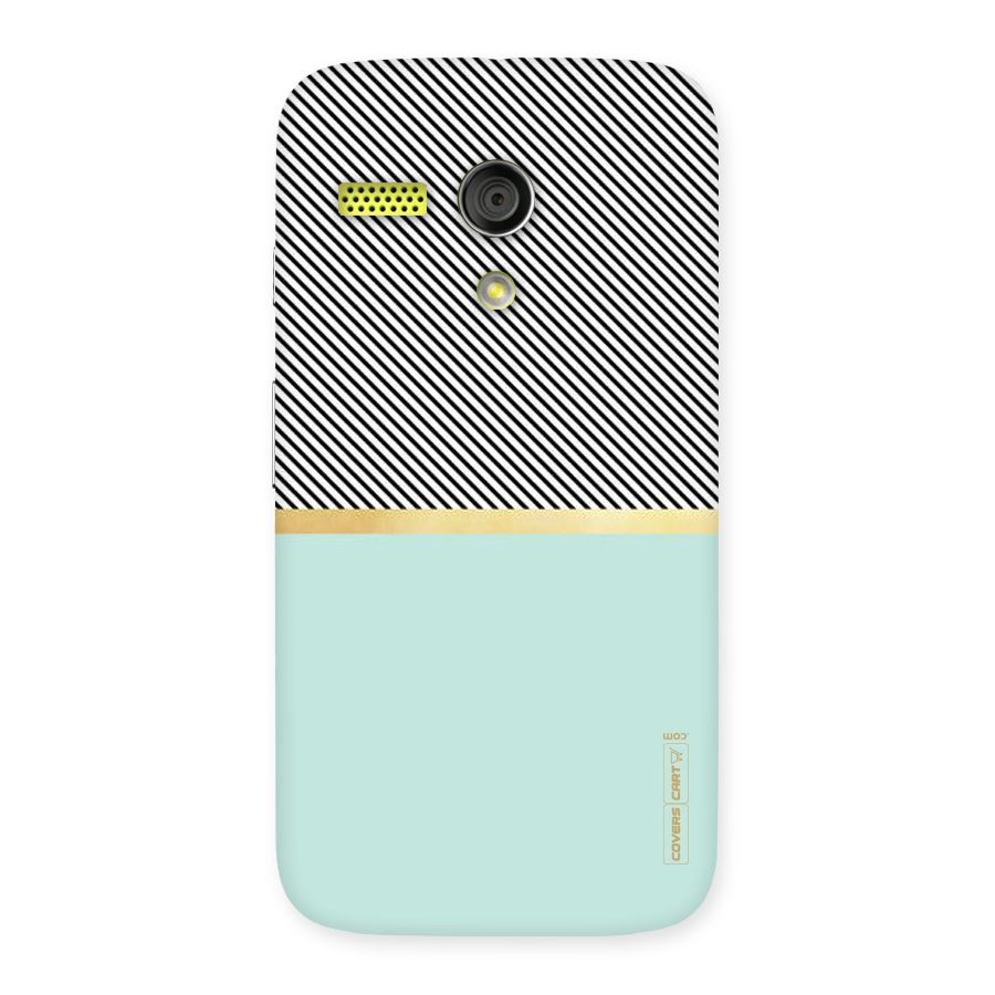 Pastel Green Base Stripes Back Case for Moto G