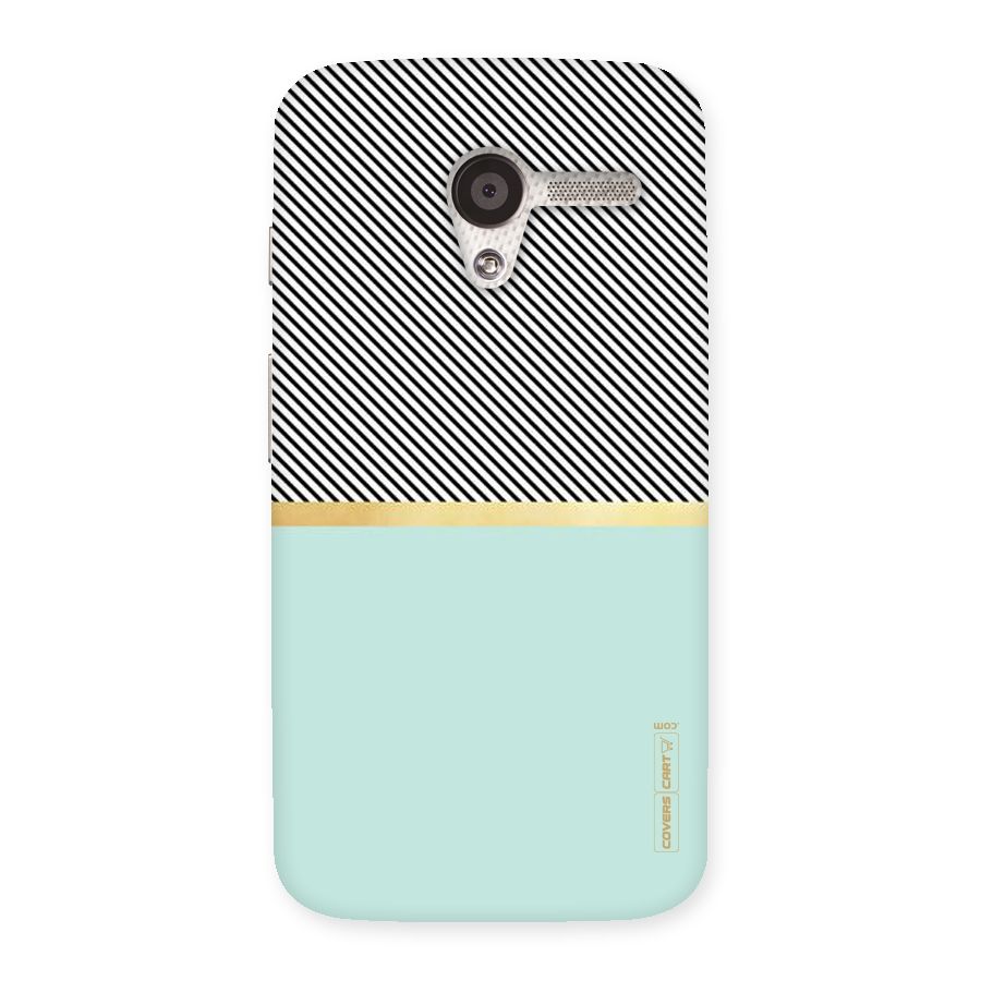 Pastel Green Base Stripes Back Case for Moto X