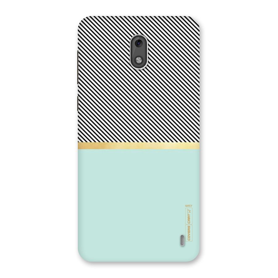 Pastel Green Base Stripes Back Case for Nokia 2