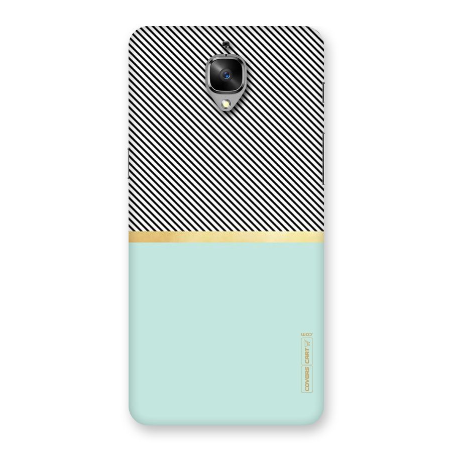 Pastel Green Base Stripes Back Case for OnePlus 3