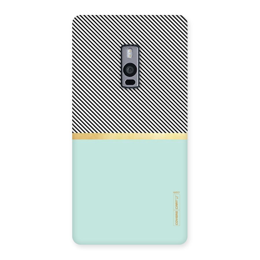 Pastel Green Base Stripes Back Case for OnePlus Two