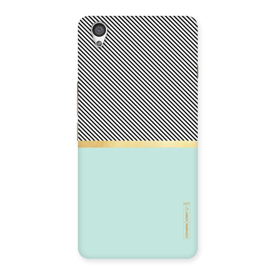 Pastel Green Base Stripes Back Case for OnePlus X