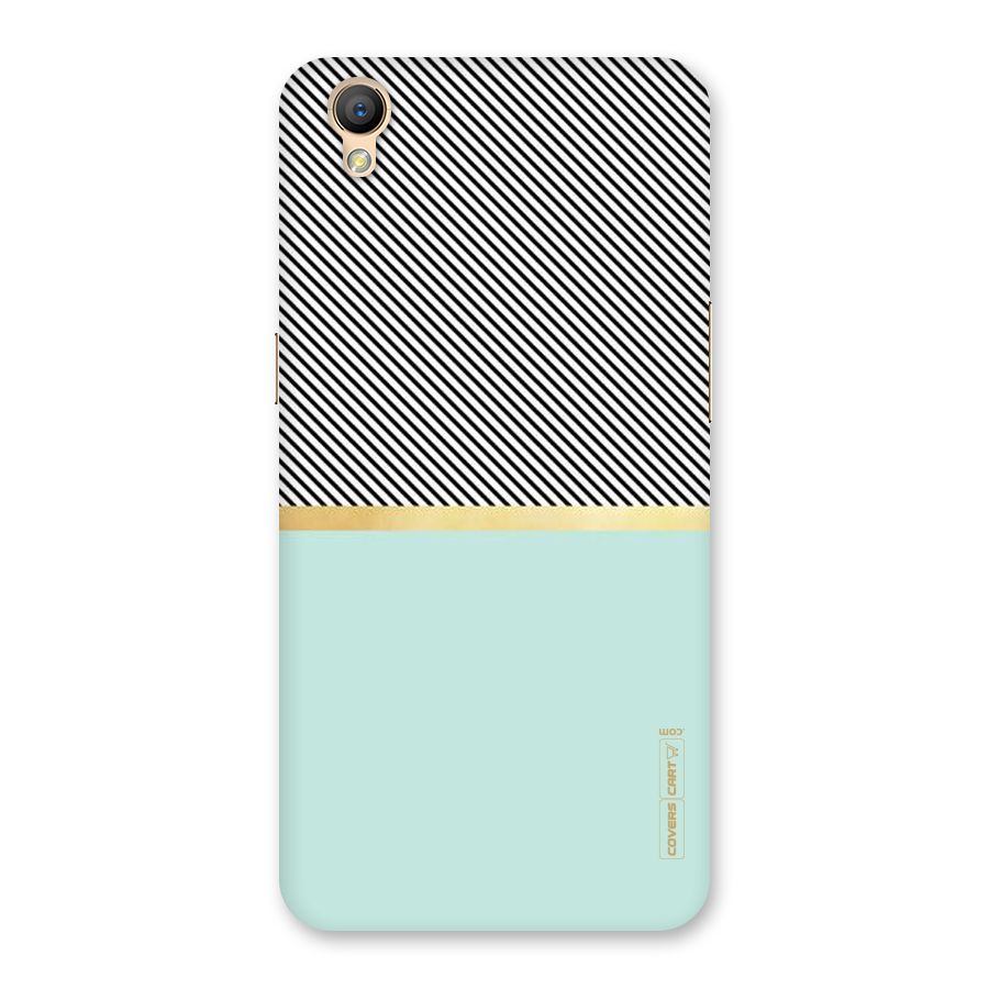 Pastel Green Base Stripes Back Case for Oppo A37