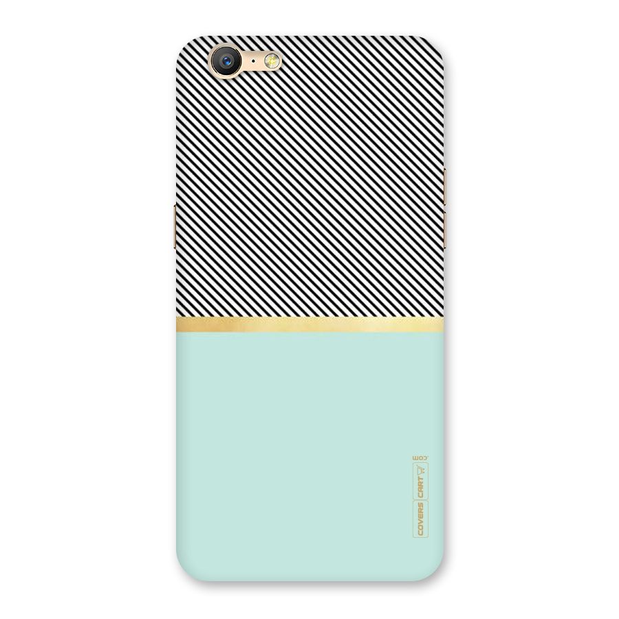 Pastel Green Base Stripes Back Case for Oppo A57
