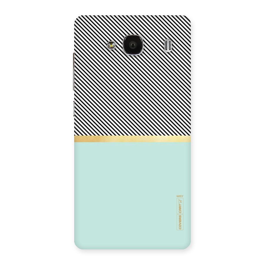 Pastel Green Base Stripes Back Case for Redmi 2