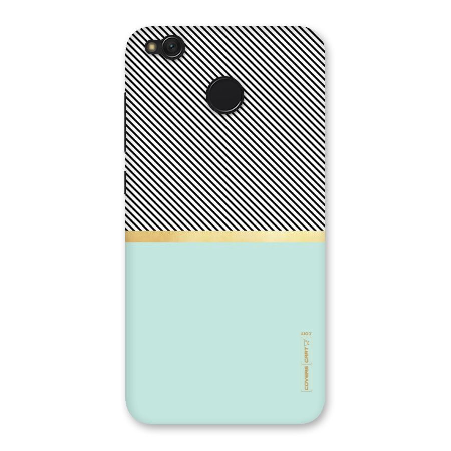 Pastel Green Base Stripes Back Case for Redmi 4