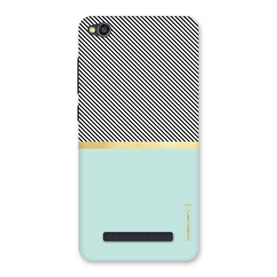 Pastel Green Base Stripes Back Case for Redmi 4A