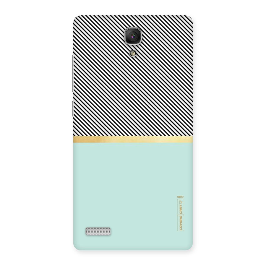Pastel Green Base Stripes Back Case for Redmi Note