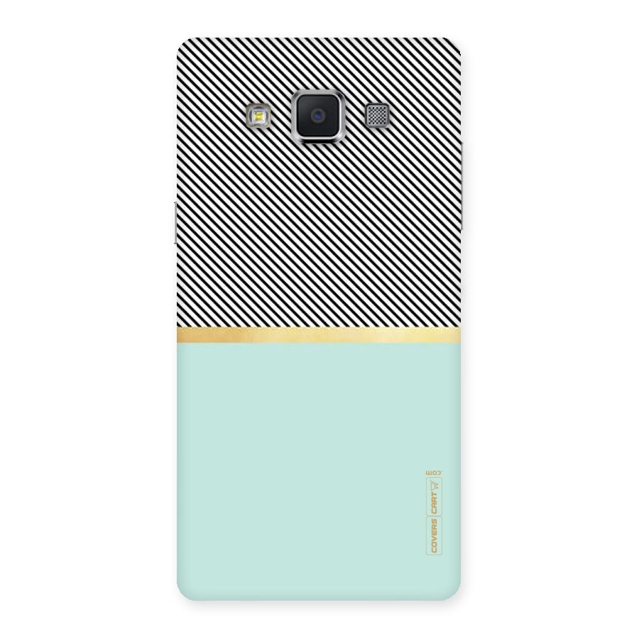 Pastel Green Base Stripes Back Case for Samsung Galaxy A5