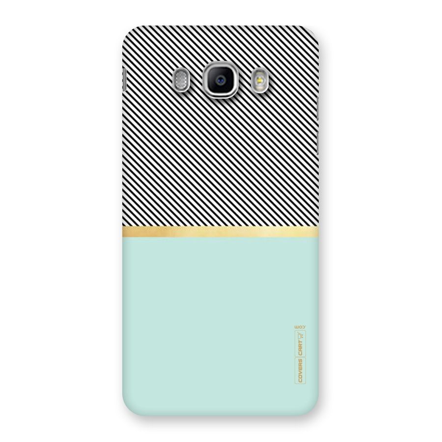 Pastel Green Base Stripes Back Case for Samsung Galaxy J5 2016