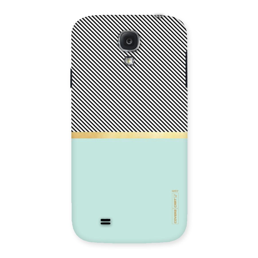 Pastel Green Base Stripes Back Case for Samsung Galaxy S4
