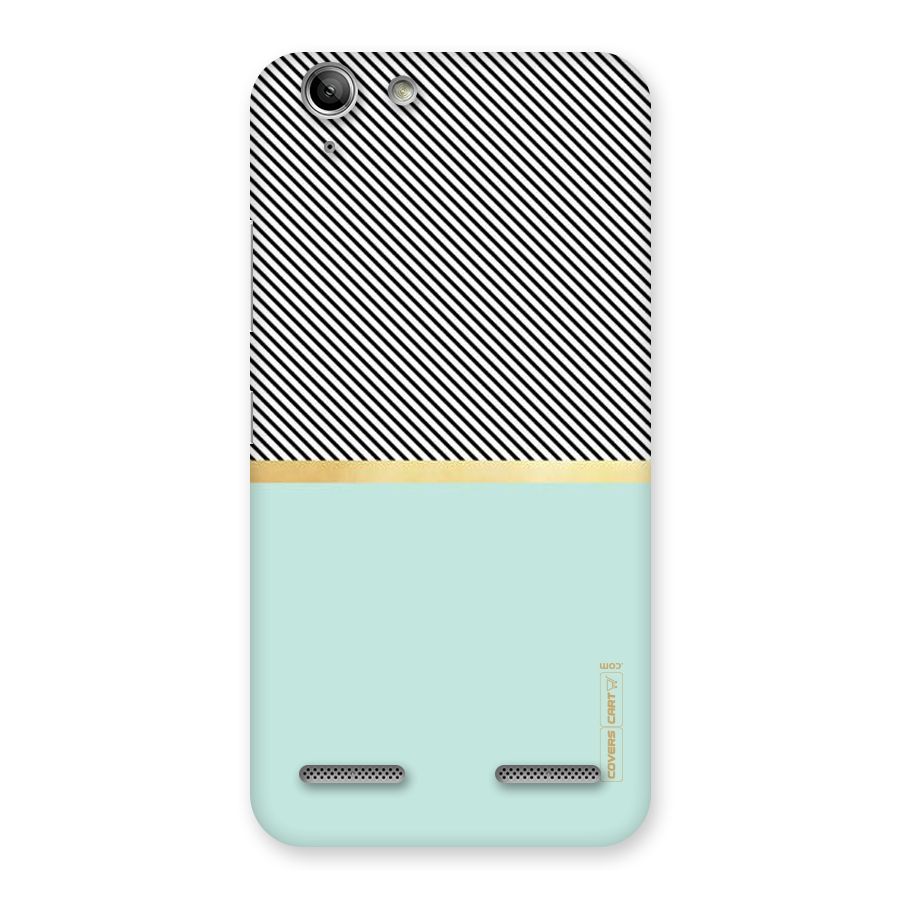 Pastel Green Base Stripes Back Case for Vibe K5