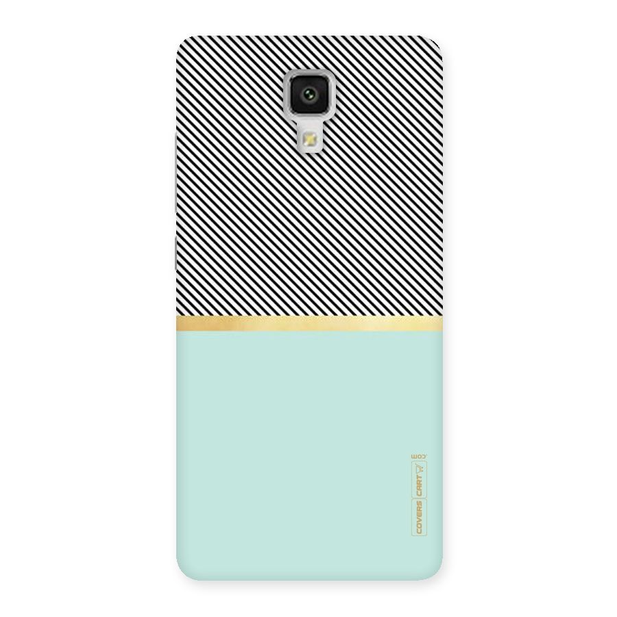 Pastel Green Base Stripes Back Case for Xiaomi Mi 4