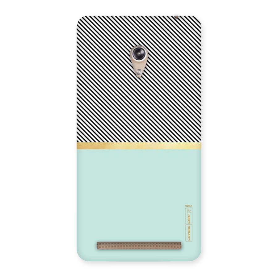 Pastel Green Base Stripes Back Case for Zenfone 6