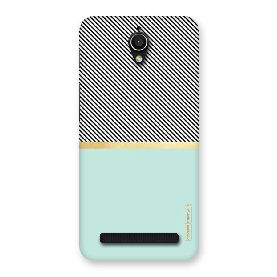 Pastel Green Base Stripes Back Case for Zenfone Go