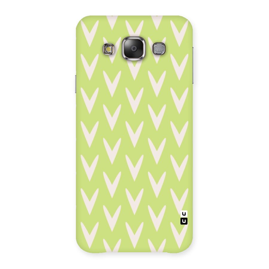 Pastel Green Grass Back Case for Galaxy E7