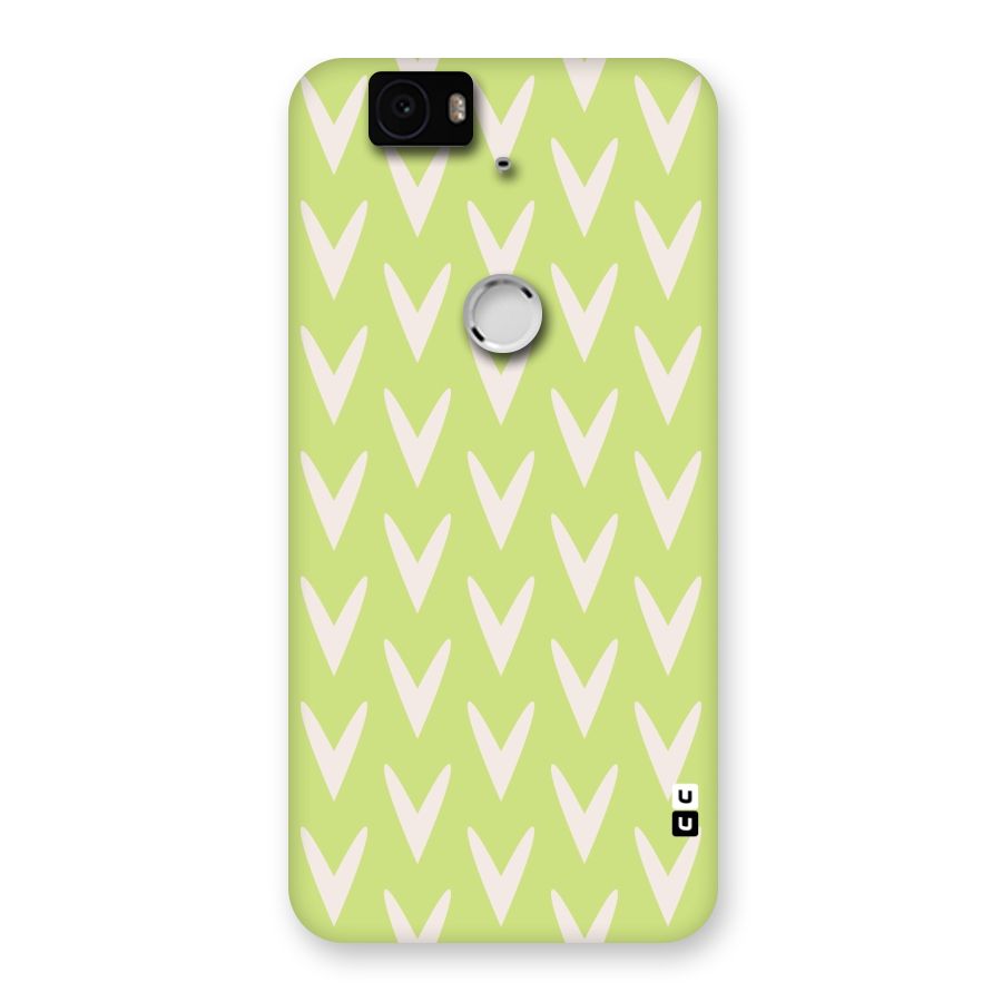 Pastel Green Grass Back Case for Google Nexus-6P