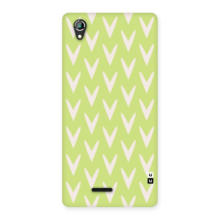 Pastel Green Grass Back Case for Lava Iris 800