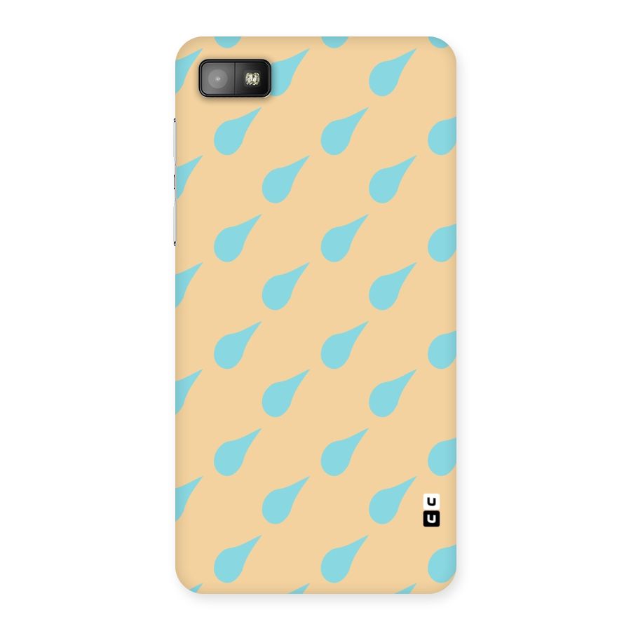 Pastel Orange Drops Back Case for Blackberry Z10
