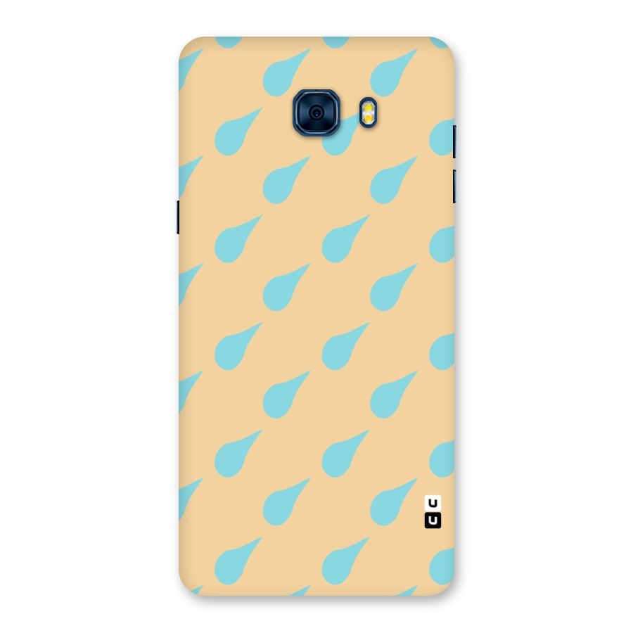 Pastel Orange Drops Back Case for Galaxy C7 Pro