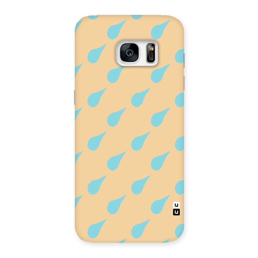 Pastel Orange Drops Back Case for Galaxy S7 Edge