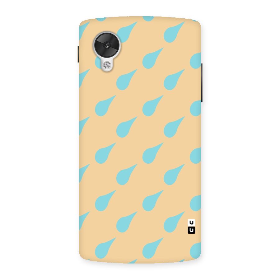 Pastel Orange Drops Back Case for Google Nexsus 5
