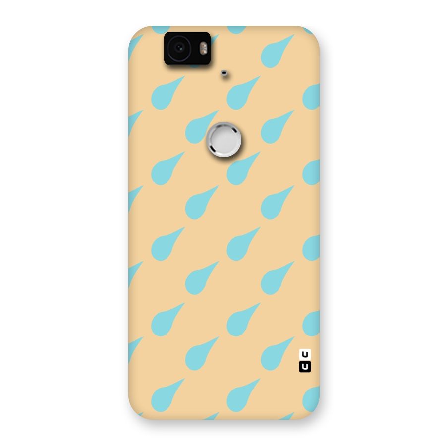 Pastel Orange Drops Back Case for Google Nexus-6P