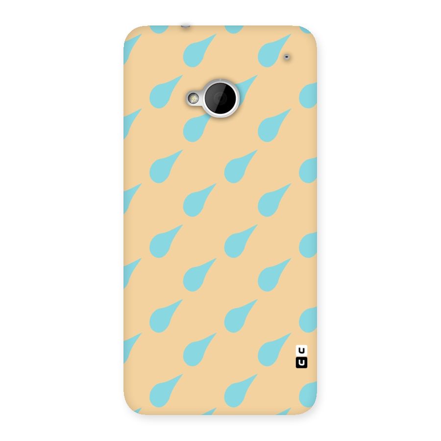 Pastel Orange Drops Back Case for HTC One M7