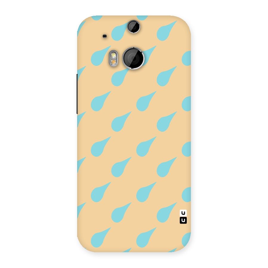 Pastel Orange Drops Back Case for HTC One M8