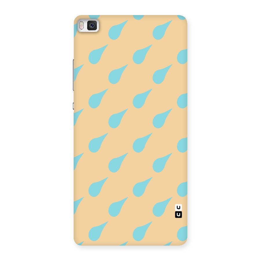 Pastel Orange Drops Back Case for Huawei P8